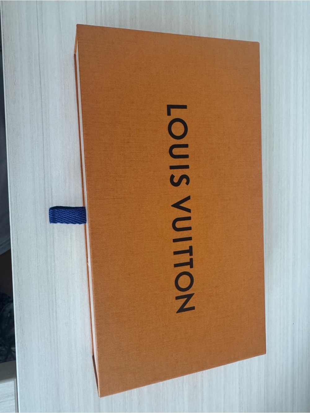 Louis Vuitton Orange Box with Blue Pull Tab